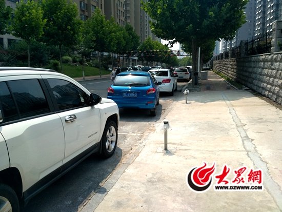 莒州路上停车设备已经安装完毕 大众网 作者